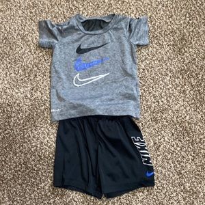 Toddler Nike Dri-fit short/shirt outfit